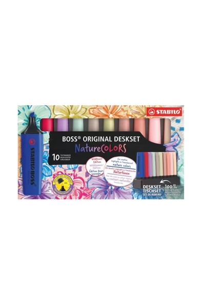 Stabilo Boss Original NatureColors İşaretleme Kalem Seti 10 Renk Wild Flowers ürün görseli 1