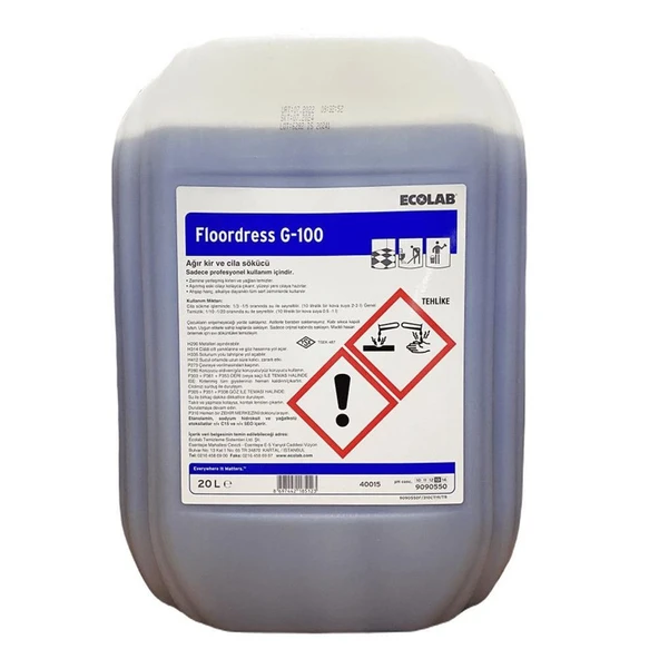Ecolab Floordress G-100 Cila Sökücü ve Zemin Temizleyici 20 L ürün görseli 1