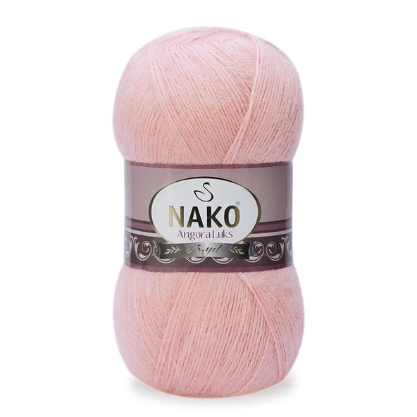 Nako Angora Luks 1424 Pembe Altın 5 Adet Örgü İpi ürün görseli 1