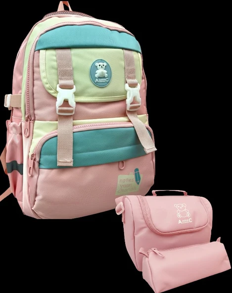 A. Collection Level 3 Lü İlkokul Çantası Fos. Pembe ürün görseli 1
