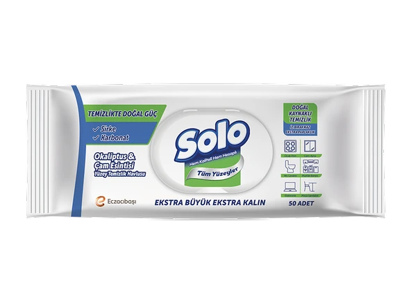 Solo Doğal Güç Okaliptus & Çam Kokulu Islak Havlu 100’lü ürün görseli 1