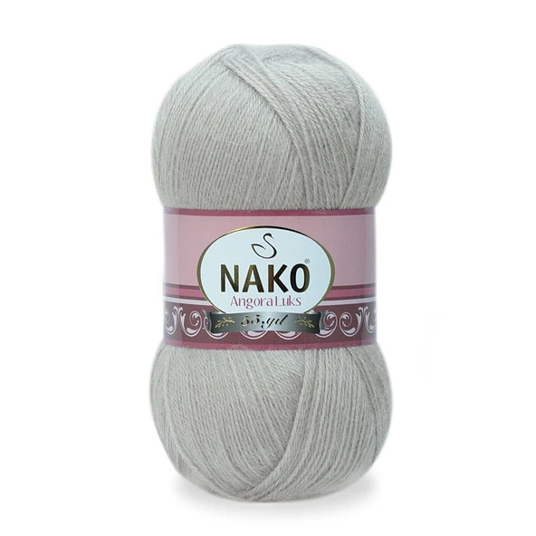 Nako Angora Luks 11031 Gri Bej 5 Adet Örgü İpi ürün görseli 1