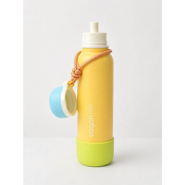 Vagonlife Vgn-1106 750 Ml Çelik Termos Sarı ürün görseli 1