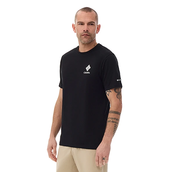 Columbia CSC M Stacked Gem SS Tee Erkek Kısa Kollu Tişört CS0481 ürün görseli 1