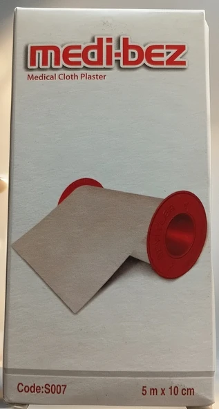 Profesyonel Cerrahi Bez Bant Flaster- 10 cm x 5 m - Suya ve Tere Dayanıklı ürün görseli 1