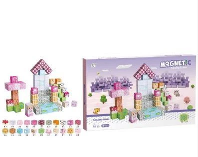 Magnetic Puzzle  Kutulu 81 Parça Manyetik Oyun Seti Ce Belgeli ürün görseli 1