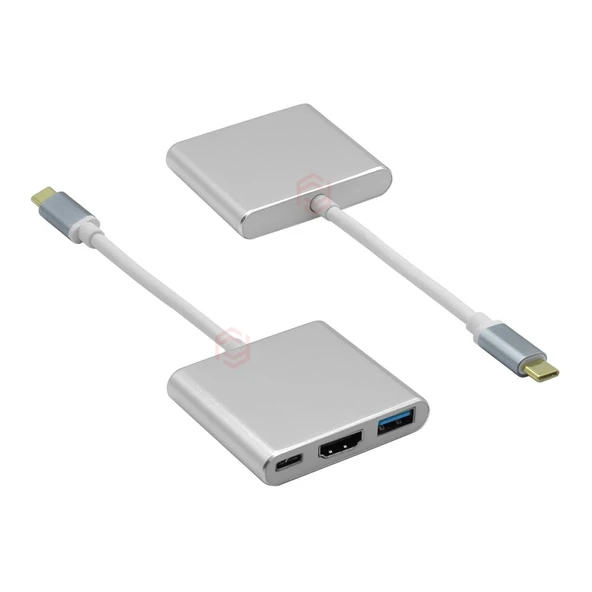 Frisby Fa-7656Tc Type-C - Hdmi + Usb 3.0 Adaptör + Pd Şarj ürün görseli 1