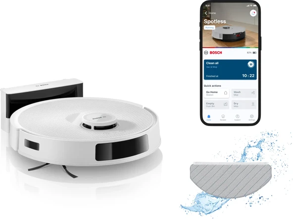 Bosch Spotless BCRC1W Akıllı Robot Süpürge ürün görseli 1