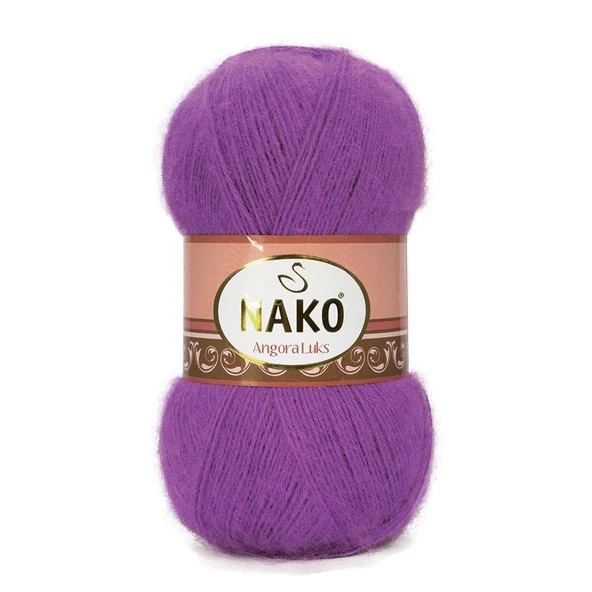 Nako Angora Luks 2180 Açık Mor 5 Adet Örgü İpi ürün görseli 1