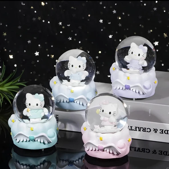 Hello Kitty Işıklı Kar Küresi 7 Cm ürün görseli 1