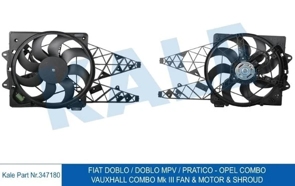 KALE FAN MOTORU DAVLUMBAZLI FIAT DOBLO III 1.6 MULTİJET ürün görseli 1