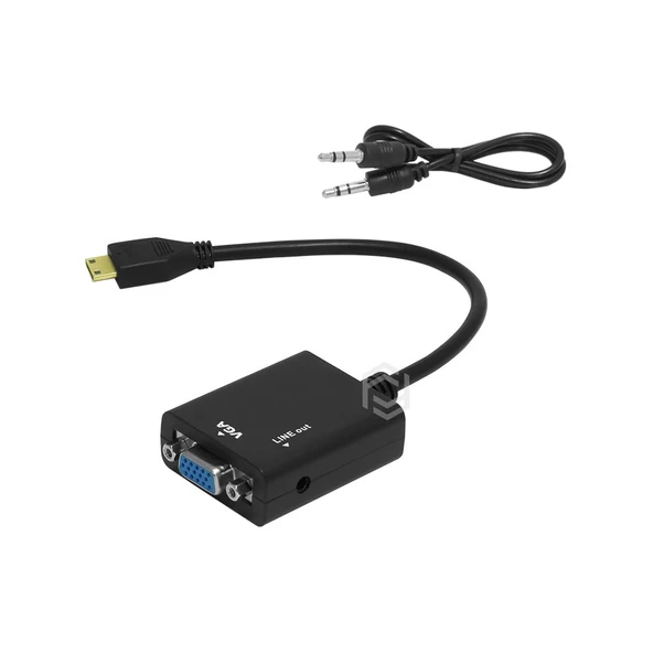 Frisby Fa-6672C Mini Hdmı - Vga ve Ses Aktif Dijital Analog Dönüştürücü (1080P) ürün görseli 1