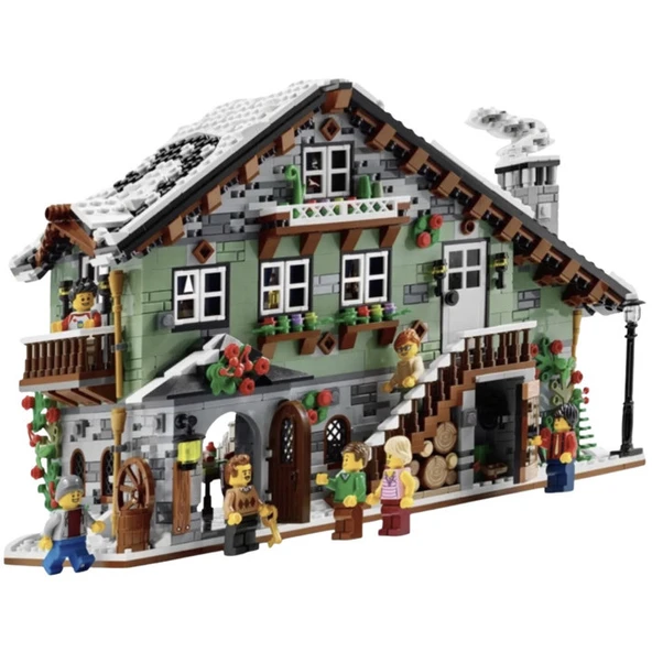 LEGO Bricklink Winter Chalet Set 910004 - Resim 2