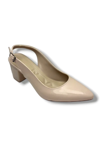 C-Shoes CV100-26 Cilt Sivri Burun Kalın Topuklu Kadın Ayakkabı(6cm) ürün görseli 1
