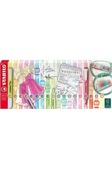 Stabilo İşaretleme Kalemi - Swing Cool - 8 Neon, 10 Pastel Renk 18 Renk ürün görseli 1