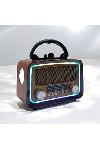 Everton Rt-730 Bluetooth Usb-Micro Sd Saatli Nostaljik Radyo ürün görseli 1