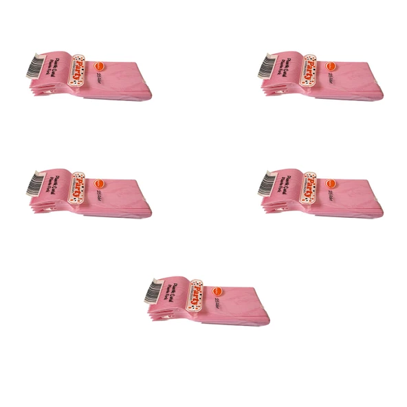 Plastik Çatal Pembe Renkli Lüx Parti Piknik Davet Doğum Günü Çatalı - 18 Cm. - 25 Adetlik 5 Paket ürün görseli 1