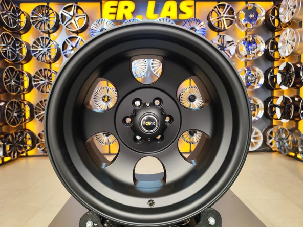 4 Adet TORK-3126 10*16 6*114.3 ET-35 66.1 MAT BLACK JANT (Takım) ürün görseli 1