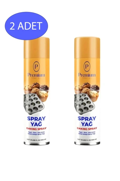 Premium Sprey Tava Yağı 600 ml 2’li Paket ürün görseli 1