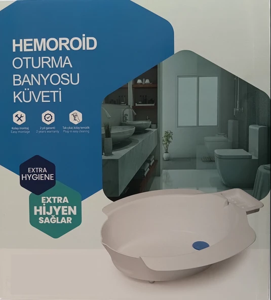 Medikal Oturma Banyosu Küveti - Ameliyat Sonrası ve Hemoroid Rahatlatıcı - Kolay Temizlenebilir ürün görseli 1
