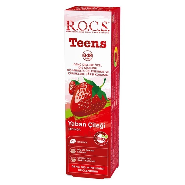R.o.c.s. Teen Yaban Çileği Diş Macunu 8-18 Yaş 60 Ml ürün görseli 1