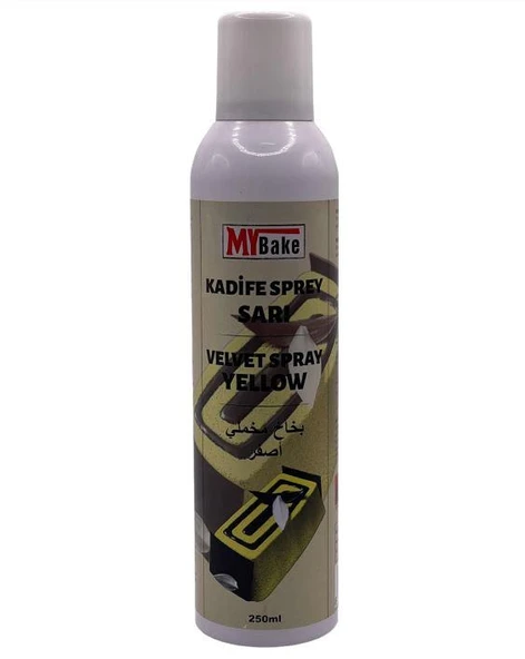 MY Bake SARI  KADİFE SPREY BOYA 250 ML ürün görseli 1