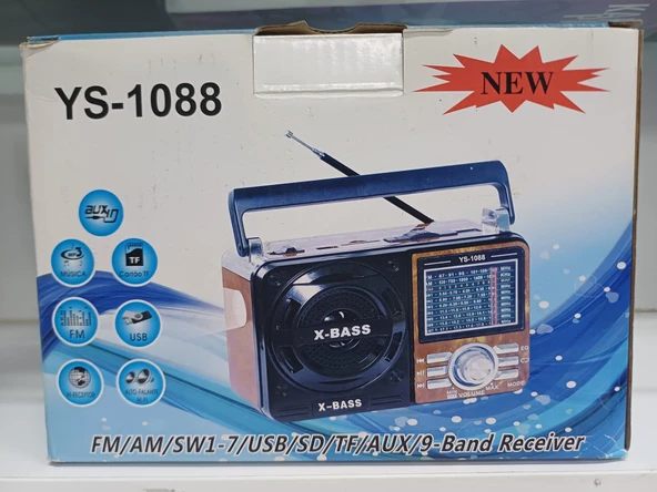 PLATOON PL-4361 BLUETOOTHLU HAFIZA KARTLI USB PORT ŞARJ EDİLEBİLİR PİLLİ 3 BAND AUX ÇIKIŞLI RADYO ürün görseli 1
