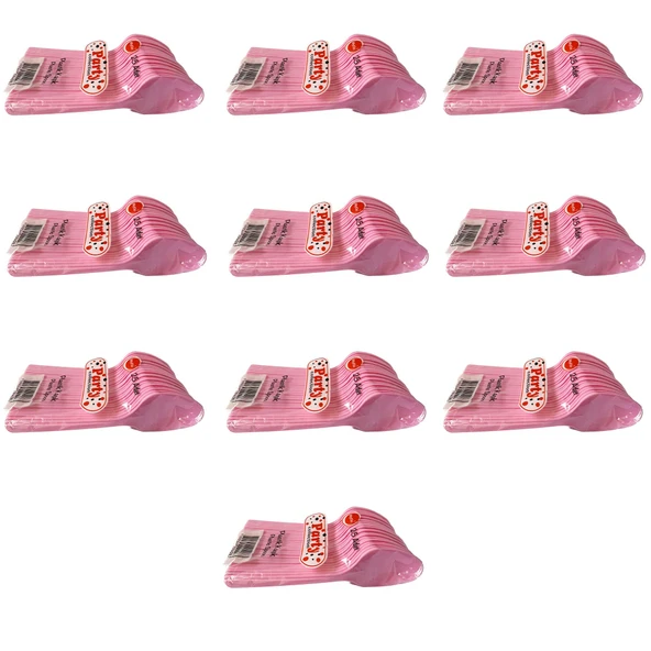 Plastik Lüx Pembe Renk Kaşık - Parti Davet Piknik Çorba Yemek Kaşığı - 18 Cm. - 25'li 10 Paket ürün görseli 1