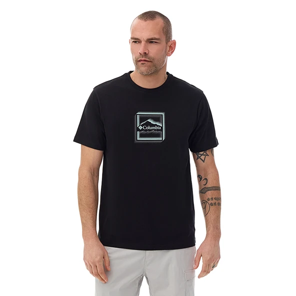 Columbia CSC M Illuminated Brand II SS Tee Erkek Kısa Kollu Tişört CS0485 ürün görseli 1