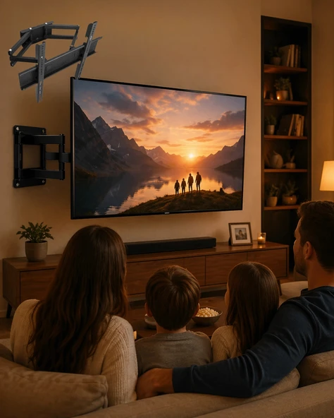 32 55 İnç Ayarlanabilir TV Askı Aparatı Güçlü  Duvar Tipi Askı ürün görseli 1