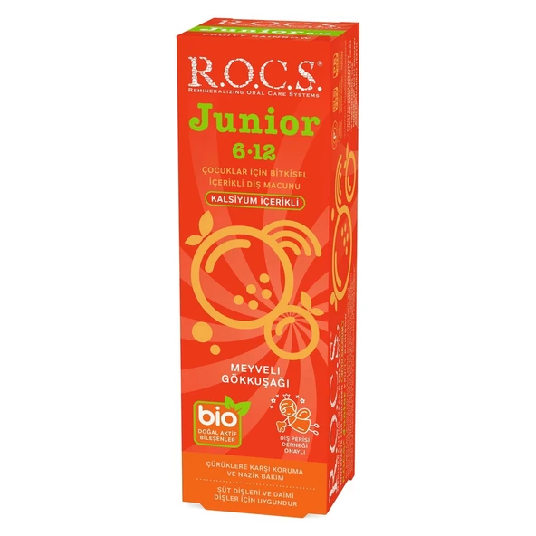 R.o.c.s. Junior Diş Macunu 6-12 Yaş 60 Ml Meyveli Gökkuşağı ürün görseli 1