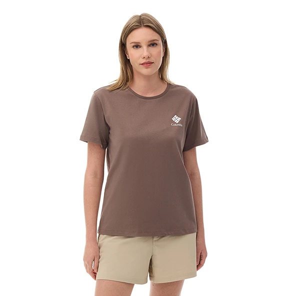 Columbia CSC Stacked Mini Gem Logo Kadın Kısa Kollu T-Shirt CS0316 ürün görseli 1