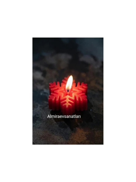 Kar Tanesi Mum 1 Adet ürün görseli 1