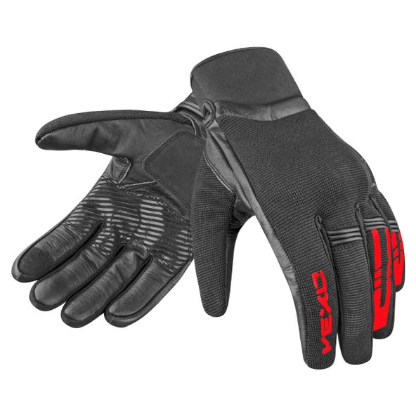 Vexo Aero Plus Siyah-Kırmızı Yazlık Motosiklet Eidiveni ürün görseli 1