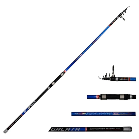 Portfish Galata Carbon 390 cm 250 gr Surf Kamışı ürün görseli 1