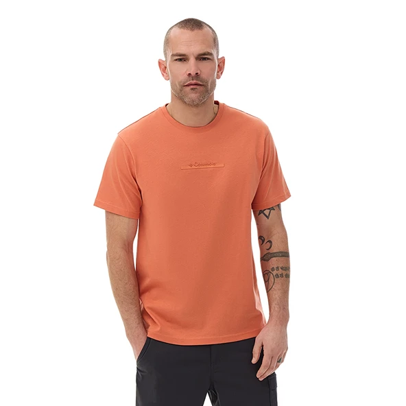 Columbia CSC Bar Split Graphic Kısa Kollu Erkek T-shirt Turuncu CS0121 ürün görseli 1