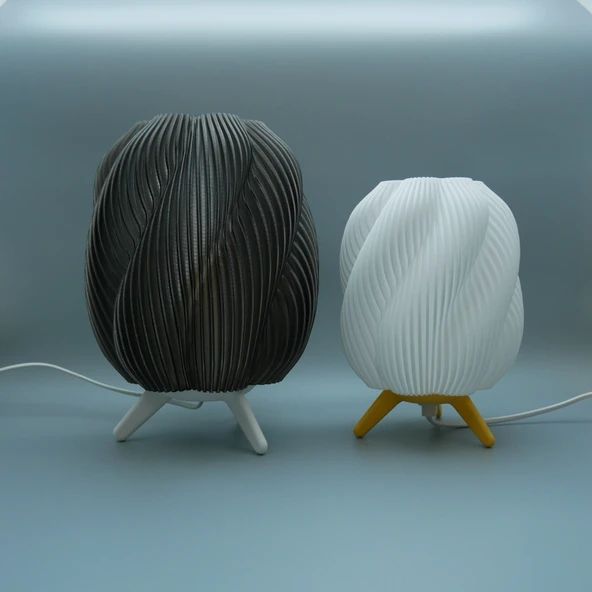 Modern Tasarım 3D Baskı Dekoratif Abaju - Resim 3