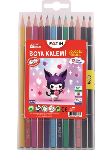 FATIH H.KIDS KURU BOYA UCGEN JUMBO 12 LI CANTALI ürün görseli 1