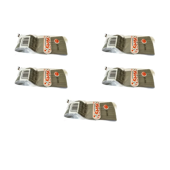 Plastik Gümüş Gri Renk Kaşık - Parti Davet Piknik Çorba Yemek Kaşığı - 18 Cm. - 25 Adetlik 5 Paket ürün görseli 1
