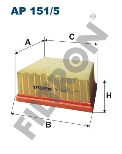 FILTRON HAVA FILTRESI FORD FİESTA VI 1.4-1.6-1.6TDCİ ürün görseli 1
