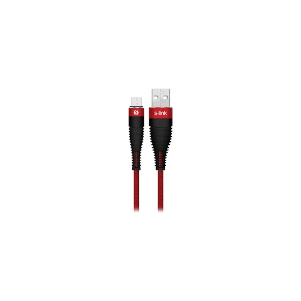 Swapp SW-C585 1.2m 3A Micro USB Kırmızı Şarj Kablosu ürün görseli 1
