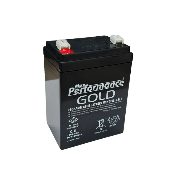 Max Performance Gold SİSLEME AKÜSÜ 12V 2.9AH Dik Bakımsız Kuru Akü ürün görseli 1