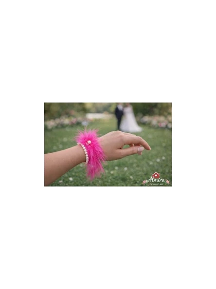 Pembe Nedime Bilekliği, Bride To Be, Bekarlığa Veda Partisi, Düğün, Kına Gecesi Bileklik 15 Adet ürün görseli 1