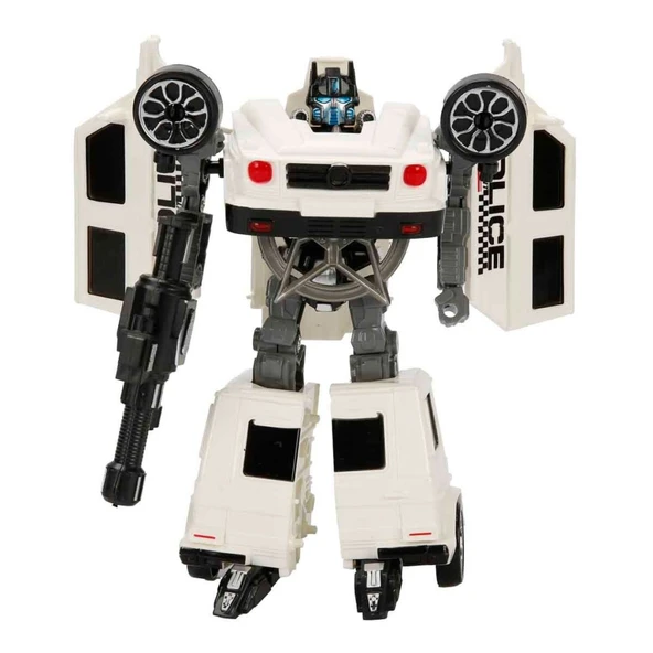 5039 NessiWorld-YFN-ROBOT TRANSFORMER POLICE-G/FAST FLAME 2R 2A ürün görseli 1