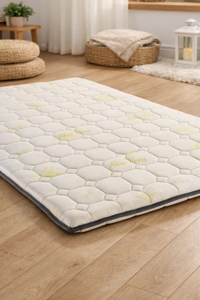 ARTEX Aloe 5cm Sünger Şilte 140x190 Ped Yatak Şiltesi Pedi Topper ürün görseli 1