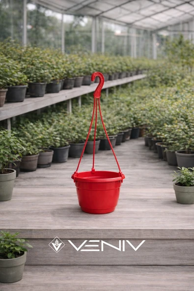 Askılı Dekoratif Saksı - Askı Dahil 18 cm x 12 cm ürün görseli 1