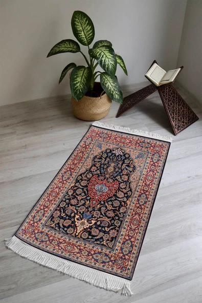 Dijital Baskı Kaymaz Tabanlı Yıkanabilir Püsküllü Seccade SCD0011 RENKLİ 70 X 110 ürün görseli 1