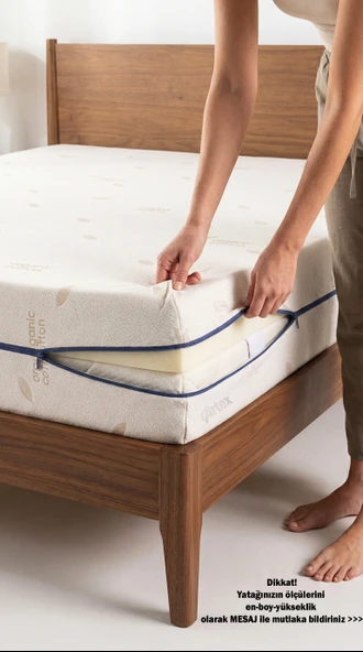 ARTEX Kılıf Cotton 140x190 Yatak Kılıfı Koruyucusu Örtüsü Fermuarlı Kapitone Fit Zippered Mattress Cover ürün görseli 1
