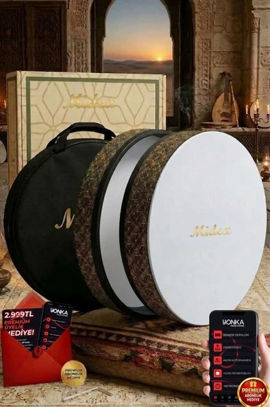 Midex BR-711 Kaliteli Bendir Def Akort Ayarlı EL Tutma Oyuklu Çantalı ürün görseli 1