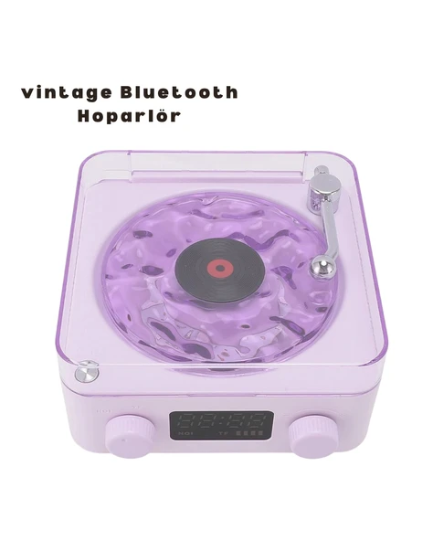 Retro Bluetooth Hoparlör MOR ürün görseli 1